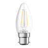 LED Filament Candle 2.5W (25W eqv.) B22d 2700K Clear Ledvance