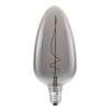 LED Vintage 1906 125mm Candle Lamp 4W (15W eqv.) E27 Smoke 1800K Dimmable