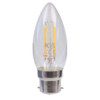 Knightsbridge LED Candle B35 4W BC Clear Very Warm White Dimmable