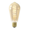 LED Flex Filament ST64 Lamp 5.5W (40W eqv.) E27 Gold 2100K Dimmable