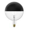 Calex LED Crown Black 200mm Globe 1800K 6W (34W eqv.) ES CRi90 Dimmable