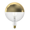 Calex LED Crown Gold 200mm Globe 1800K 6W (34W eqv.) ES CRi90 Dimmable