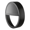 Black Attachable Half-visor Ring for 250mm Bulkhead