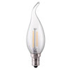 LED Bent Tipped Candle 2W (20W eqv.) SES 2700K 220-240V Clear Kosnic