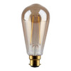 LED Squirrel Cage ST64 4W (35W eqv.) BC 2500K 220-240V Gold