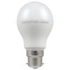 LED Thermal Plastic GLS 8.5W (60W eqv.) B22d Opal 4000K Dimmable Crompton