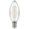 LED Filament Candle 2.5W (25W eqv.) B15d Clear 4000K Dimmable Crompton