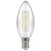 LED Filament Candle 2.5W (25W eqv.) B15d Clear 2700K Dimmable Crompton