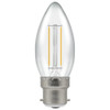 LED Filament Candle 2.5W (25W eqv.) B22d Clear 2700K Dimmable Crompton