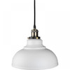 Zinnia Bowl-shaped Shade Pendant Fitting 220-240V E27 White (lamp is not included)