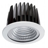 Insaver LED 75 Round White Bezel 16W 3000K 55 Degrees IP65