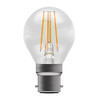 LED Filament 45mm Round 3.3W (40W eqv.) BC Clear 4000K Dimmable