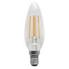 LED Filament Candle 3.3W (40W eqv.) SES Clear 2700K Dimmable