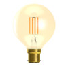 LED Vintage 80mm Globe 3.3W (35W eqv.) BC Gold 2200K Dimmable