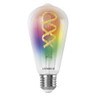 Wifi LED Filament ST64 Lamp 4.8W (40W eqv.) E27 RGB & TW Clear Dim