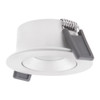 LED Recessed Adjustable Spotlight 4W 3000K CRi90 36Deg in White Dim