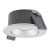 LED Recessed Adjustable Spotlight 4W 3000K CRi90 36Deg in Silver Dim