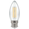 LED A CLass Filament Candle 2.2W (40W eq.) B22d Clear 3000K Crompton