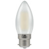 LED Filament Candle 6.5W (60W eq.) B22d Frosted 2700K Crompton