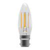 LED Genesis Candle 4.5W (40W eq.) B22d 2700K Clear Bell