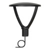 Black LED Urban Lantern 59W 8200lm 3000/4000K IP66 with 7m Cable Asymmetric