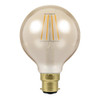 Crompton 4.5W LED Filament G80 Antique Bronze Globe 2200K B22d Dimmable