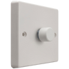 Rotary LED Dimmer 2-Way Push On/Off 0-120W (1 Gang)-White