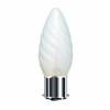 Bell Candle 240V 25W BC Twisted Frosted