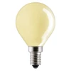 Round 45mm 230V 15W E14 Yellow