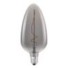 LED Vintage 1906 125mm Candle Lamp 4W E27 Smoke 1800K Dimmable