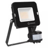 Symmetrical Black LED Value Floodlight 20W 2000lm Cool White IP65 with Sensor