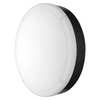 15W LED Surface Mounted 300mm Bulkhead Warm White IP65 in Black with Sensor