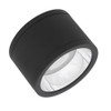 160mm LED Surface Mounted Downlight 30W 3150lm 3000K IP65 36Deg Black