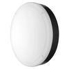 15W LED Surface Mounted 300mm Bulkhead Cool White IP65 in Black with Sensor