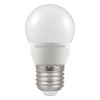 LED 45mm Round Thermal Plastic 5.5W E27 Cool White Opal Crompton