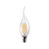 LED Bent Tipped Candle Clear SES 4W (40W eq.) 220-240V 2700K Laes