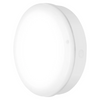 10W LED Surface Mounted 250mm Bulkhead Warm White IP65 in White with Sensor