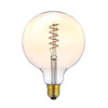 LED Globe 125mm Gold Vertical Spiral Filament ES 3W 230V 2200K Laes