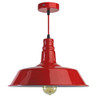 E27 Red Metal Pendant Light Laes (No lamp)