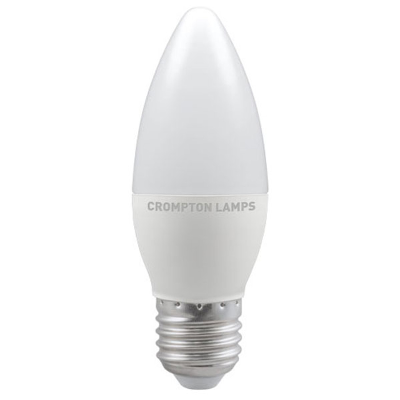 LED Candle Thermal Plastic 5.5W E27 Cool White Opal Crompton