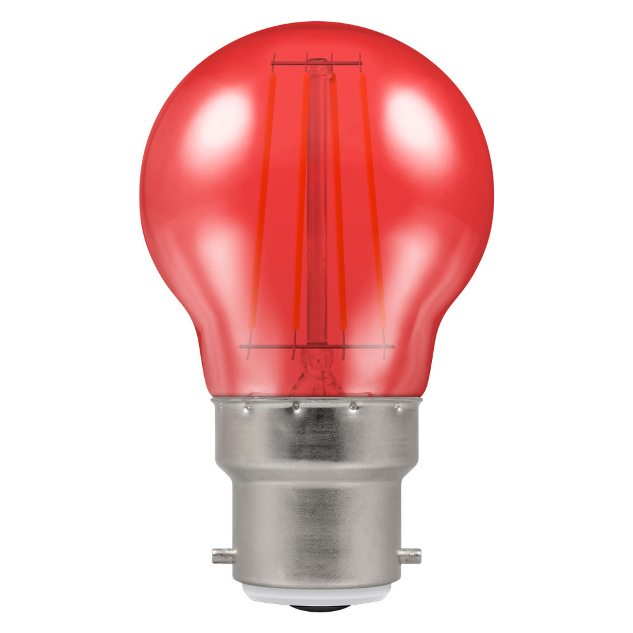 LED Round 45mm BC 4.5W (25W) Red Harlequin