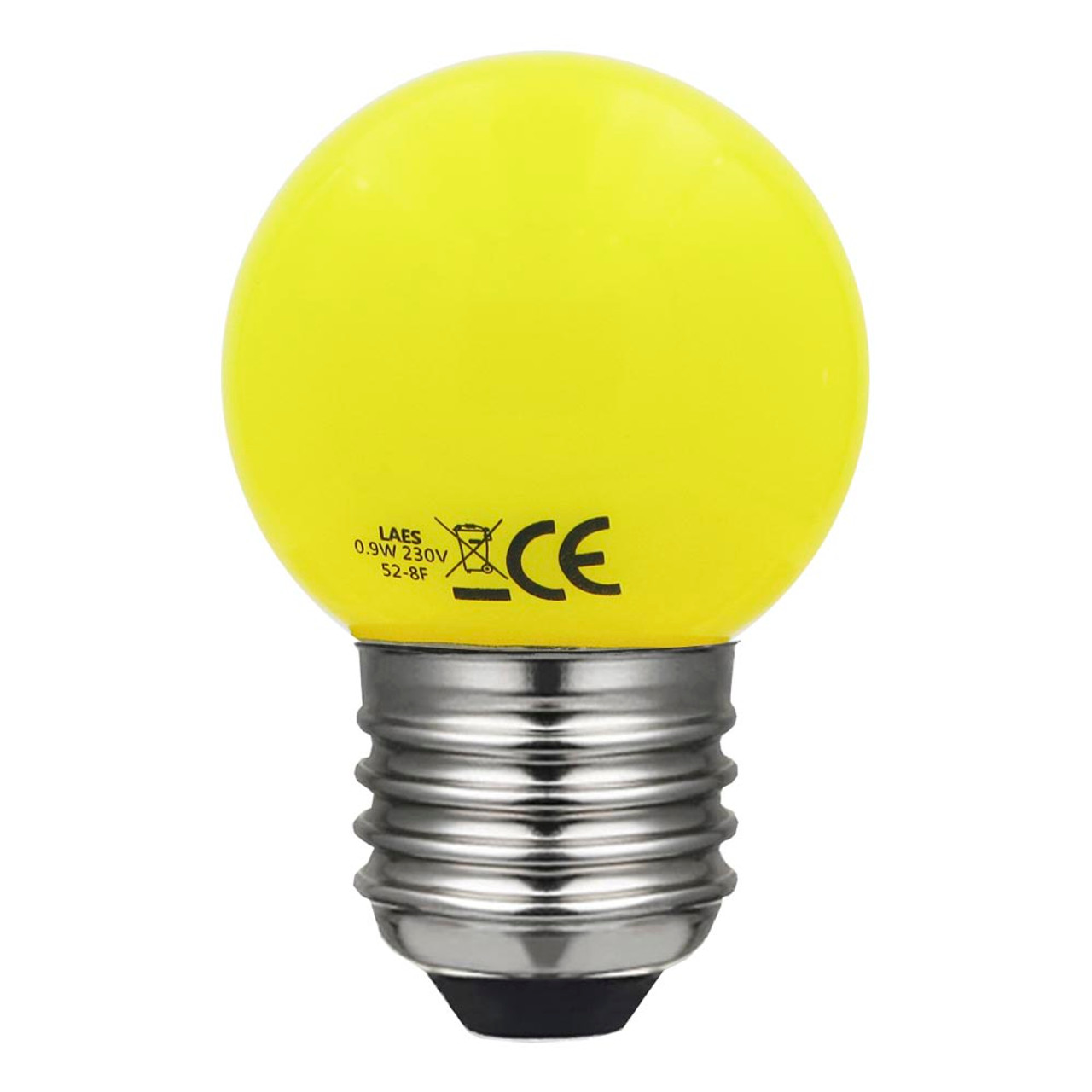 LED Round 45mm ES 0.9W 220-240V Yellow Laes