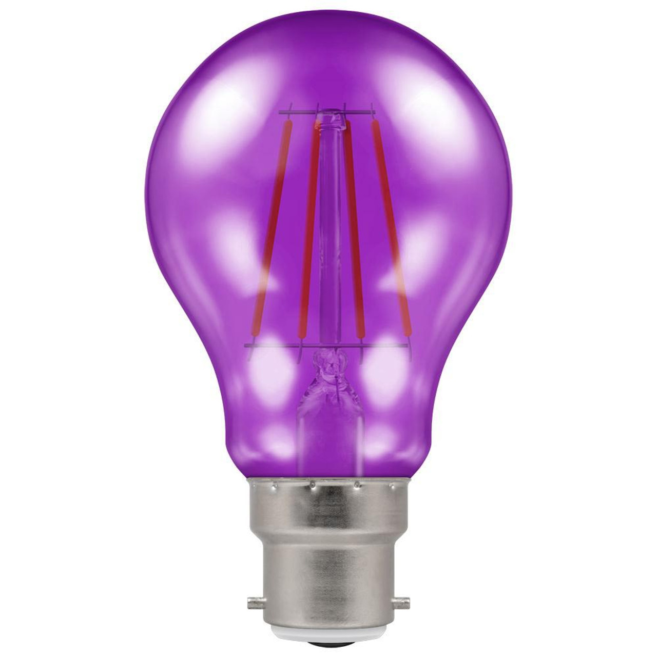 LED Filament Harlequin GLS 4.5W 240V BC Purple