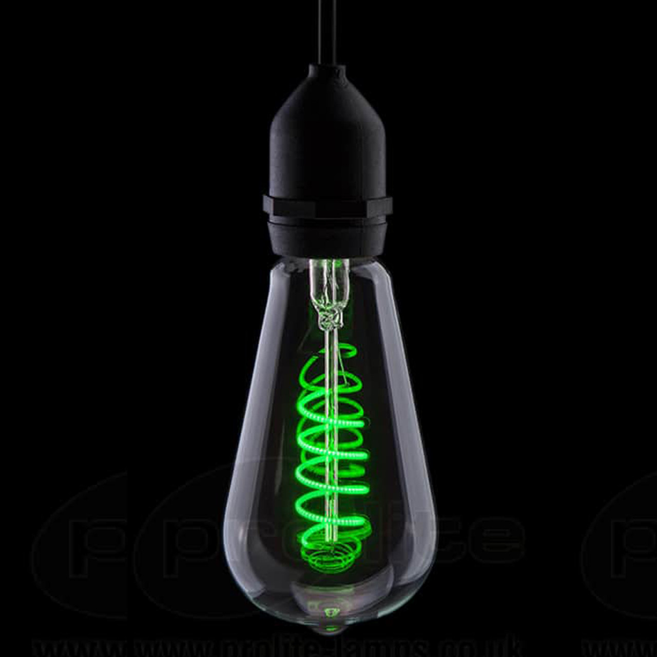 Prolite LED Squirrel Cage 240V 4W E27 Green Dimmable