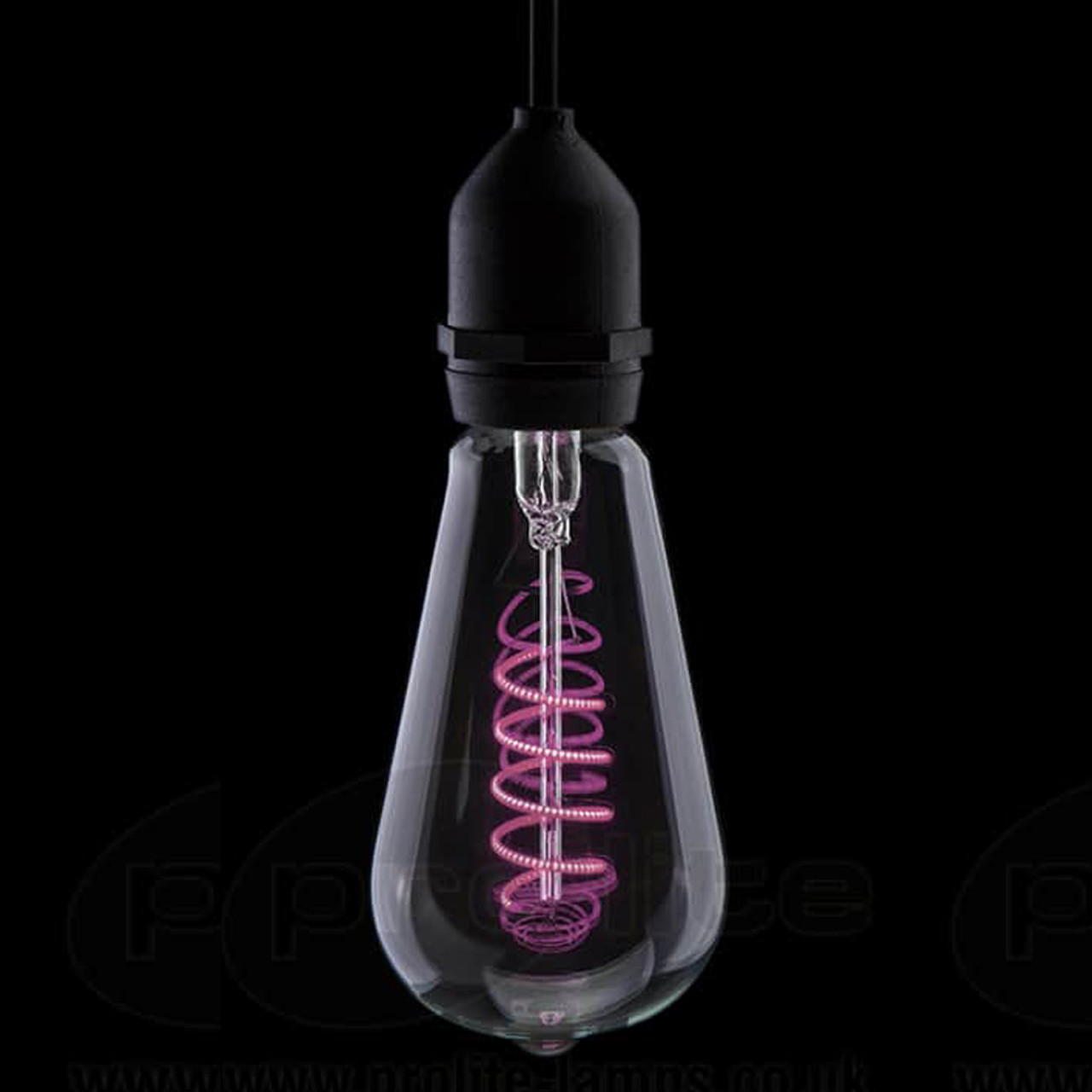 Prolite LED Squirrel Cage 240V 4W E27 Pink Dimmable