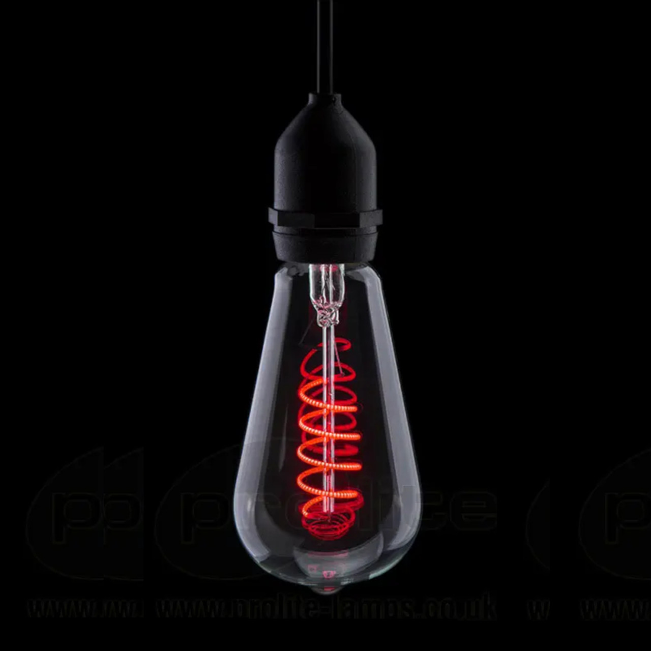 Prolite LED Squirrel Cage 240V 4W B22d Red Dimmable