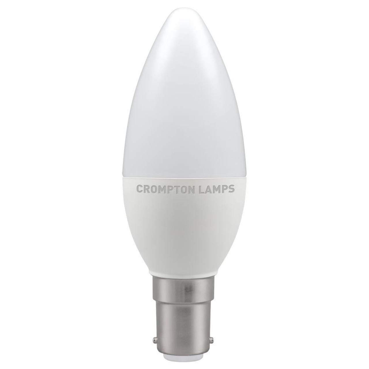 Crompton LED Candle Thermal Plastic 5.5W B15d Very Warm White Opal