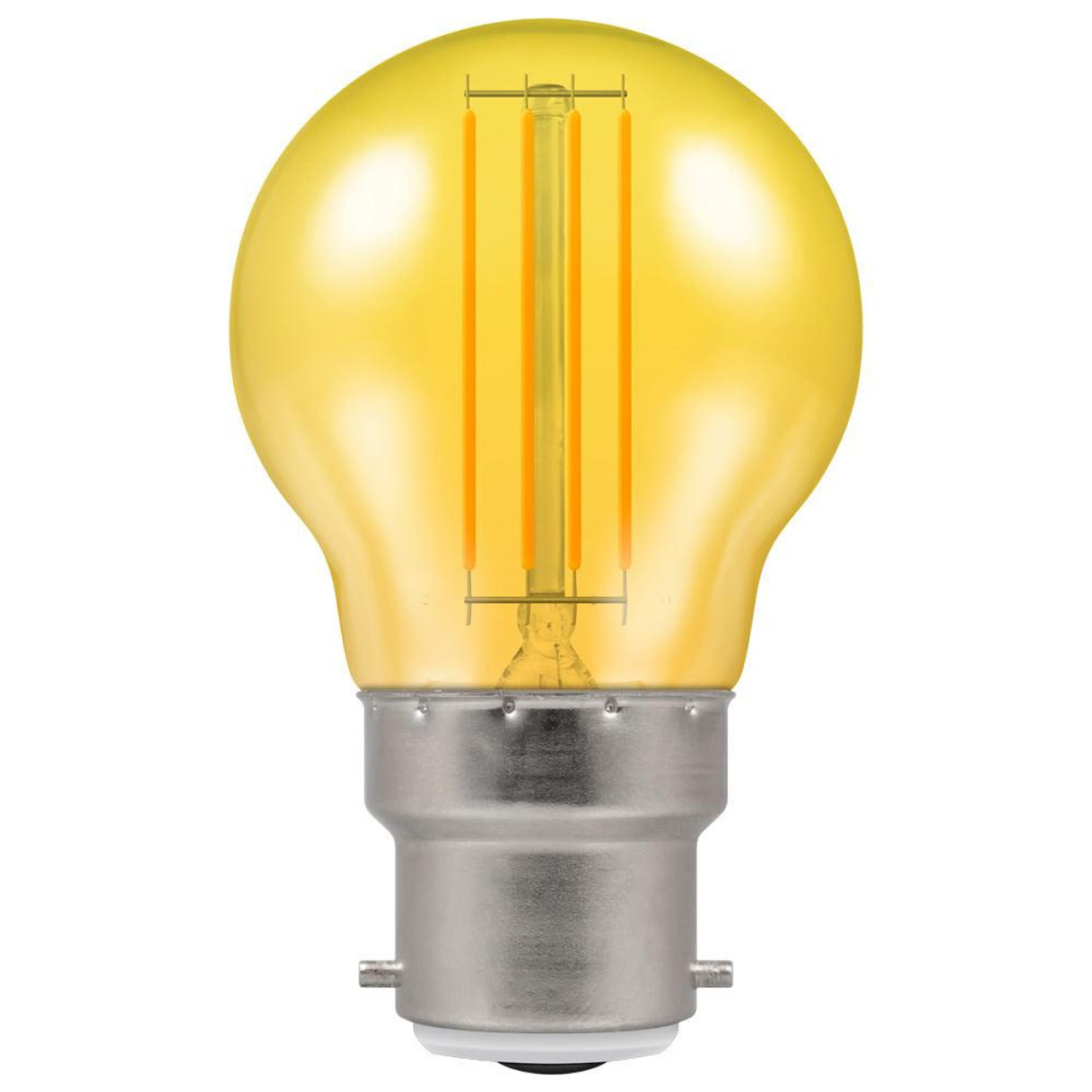 LED Round 45mm BC 4.5W (25W) Yellow Harlequin