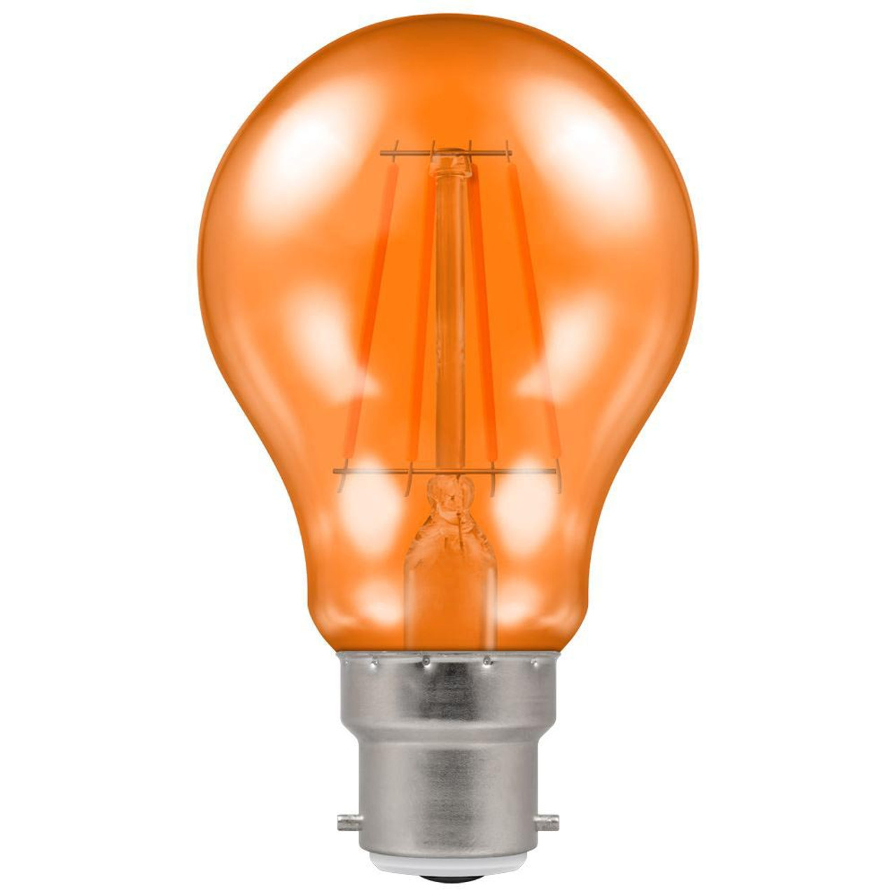 LED Filament Harlequin GLS 4.5W 240V BC Orange