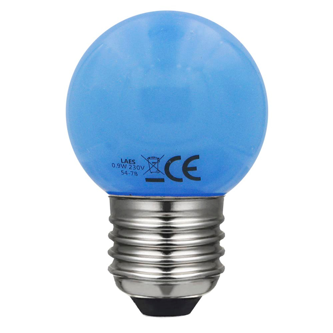 LED Round 45mm ES 0.9W 220-240V Blue Laes